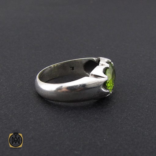 انگشتر زبرجد خوش رنگ مردانه - کد 8914 - تصویر 2