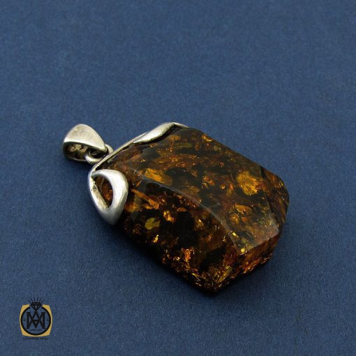 2 مدال کهربا پودری درشت زنانه - کد 3157 - تصویر 2