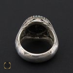 انگشتر فیروزه نیشابوری خوش طبع و فاخر مردانه – کد 8811 - تصویر 2