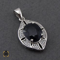 مدال یاقوت کبود مرغوب طرح نوشین زنانه - کد 3172 مدال یاقوت کبود مرغوب طرح نوشین زنانه - کد 3172