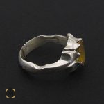 انگشتر یاقوت زرد مردانه دست ساز - کد 8942 - تصویر 2