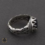 2 انگشتر یاقوت کبود خوش رنگ و مرغوب مردانه - کد 8949 - تصویر 2