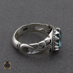 انگشتر توپاز سبز مردانه خوش رنگ  - کد 8957 انگشتر توپاز سبز مردانه خوش رنگ  - کد 8957