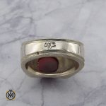 2 انگشتر عقیق یمن مردانه طرح صفوی هنر دست استاد شرفیان – کد 8818 - تصویر 2
