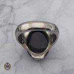 انگشتر عقیق باباقوری یمن مردانه دست ساز – کد 8820 - تصویر 2