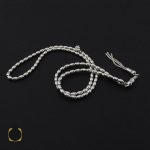 2 تسبیح نقره 101 دانه هلی ساده - کد 4131 - تصویر 2