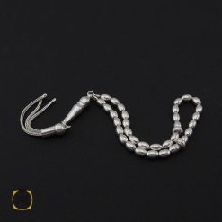 تسبیح نقره 33 دانه هلی ساده - کد 4142 تسبیح نقره 33 دانه هلی ساده - کد 4142