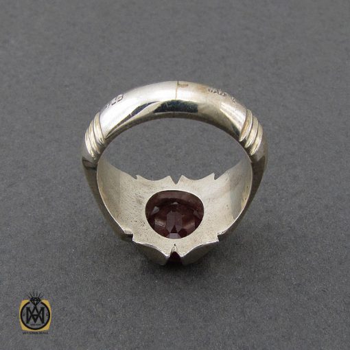 2 انگشتر یاقوت سرخ خوش رنگ مردانه هنر دست استاد باقرزاده - کد 10047 - تصویر 2