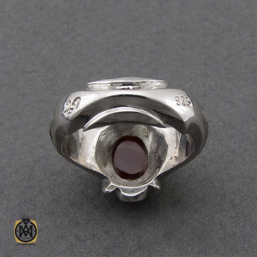 انگشتر عقیق یمن مردانه هنر دست استاد قاسمی - کد 10058 - تصویر 2