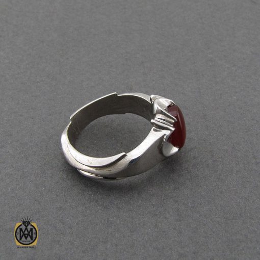 انگشتر عقیق یمن مردانه هنر دست استاد قاسمی - کد 10061 - تصویر 2