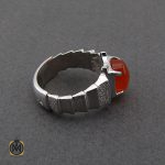 2 انگشتر عقیق یمن مردانه هنر دست استاد قاسمی - کد 10064 - تصویر 3
