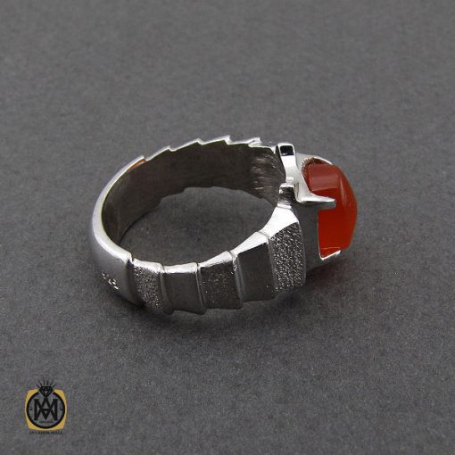 2 انگشتر عقیق یمن مردانه هنر دست استاد قاسمی - کد 10064 - تصویر 3