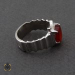 انگشتر عقیق یمن مردانه هنر دست استاد قاسمی - کد 10066 - تصویر 2