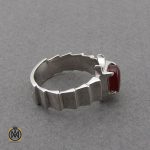 انگشتر عقیق یمن مردانه هنر دست استاد قاسمی - کد 10068 - تصویر 2