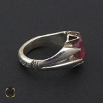 2 انگشتر یاقوت سرخ مردانه هنر دست استاد شرفیان – کد 8802 - تصویر 2