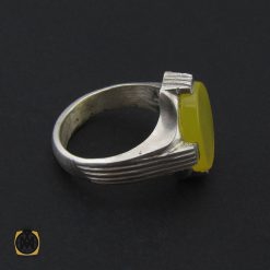 انگشتر عقیق زرد با حکاکی شرف الشمس مردانه – کد 8840 انگشتر عقیق زرد با حکاکی شرف الشمس مردانه – کد 8840