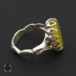 2 انگشتر عقیق زرد با حکاکی شرف الشمس مردانه – کد 8841 - تصویر 5