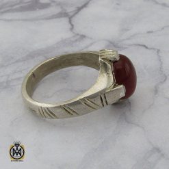 انگشتر عقیق قرمز مردانه – کد 8846 انگشتر عقیق قرمز مردانه – کد 8846
