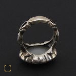 2 انگشتر مون استون مردانه اصل و معدنی - کد 8883 - تصویر 2