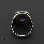 انگشتر نقره مردانه - کد 8889 - تصویر 2