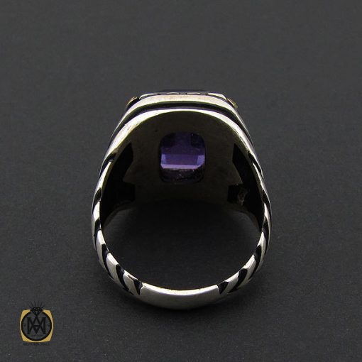 انگشتر نقره مردانه - کد 8889 - تصویر 2