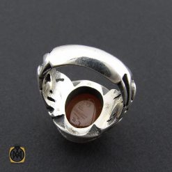 انگشتر عقیق یمن با حکاکی شرف الشمس مردانه - کد 8891 انگشتر عقیق یمن با حکاکی شرف الشمس مردانه - کد 8891