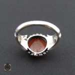 2 انگشتر عقیق یمن با حکاکی شرف الشمس مردانه - کد 8892 - تصویر 2