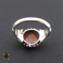 انگشتر عقیق یمن با حکاکی شرف الشمس مردانه - کد 8892 انگشتر عقیق یمن با حکاکی شرف الشمس مردانه - کد 8892