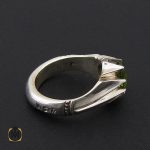 3 انگشتر زبرجد مردانه هنر دست استاد شرفیان – کد 8808 - تصویر 3