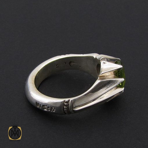 انگشتر زبرجد مردانه هنر دست استاد شرفیان – کد 8808 - تصویر 3