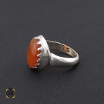 انگشتر عقیق یمن با حکاکی شرف الشمس مردانه - کد 8905 - تصویر 3