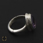 انگشتر آمتیست مردانه خوش رنگ  – کد 8809 - تصویر 3