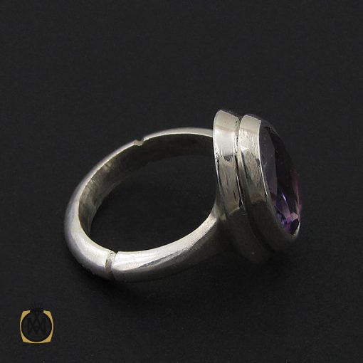 انگشتر آمتیست مردانه خوش رنگ  – کد 8809 - تصویر 3