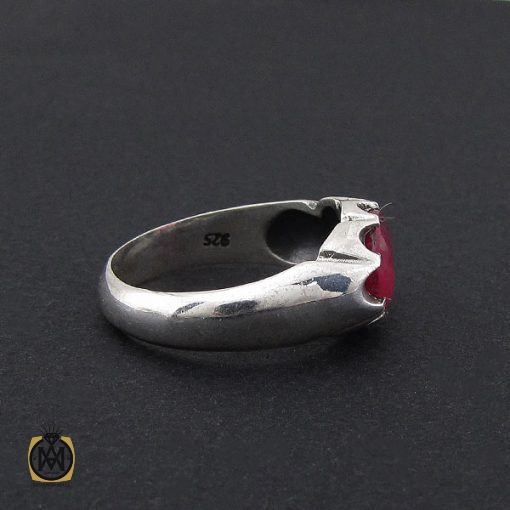 3 انگشتر یاقوت سرخ خوش رنگ مردانه - کد 8907 - تصویر 3