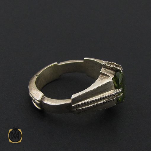 انگشتر زبرجد مردانه هنر دست استاد شرفیان – کد 8810 - تصویر 3