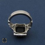 3 انگشتر عقیق سیاه یمن دست ساز مردانه - کد 8922 - تصویر 3