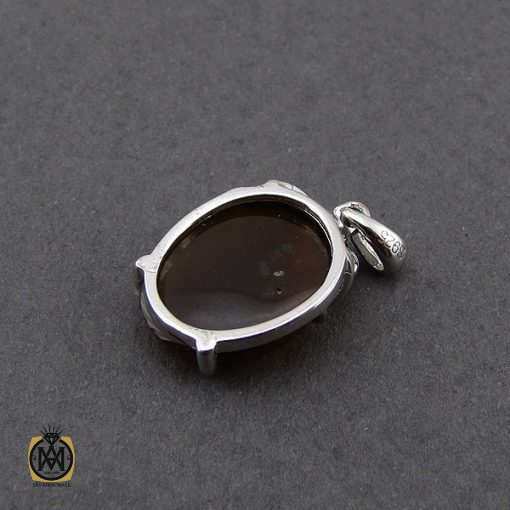 مدال عقیق جزع یمن زنانه طرح نیکی - کد 3174 - تصویر 3