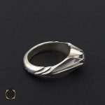 3 انگشتر موزانایت مردانه هنر دست استاد شرفیان – کد 8814 - تصویر 3