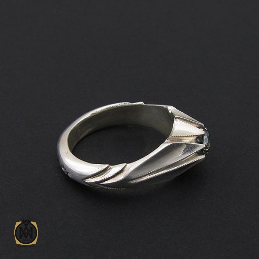 3 انگشتر موزانایت مردانه هنر دست استاد شرفیان – کد 8814 - تصویر 3