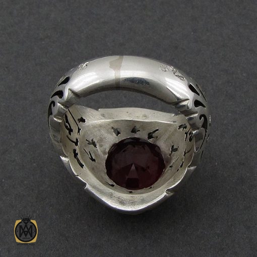 انگشتر یاقوت سرخ مردانه خوش رنگ دست ساز - کد 8951 - تصویر 3