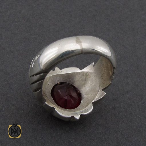 انگشتر یاقوت سرخ مردانه مرغوب دست ساز - کد 8952 - تصویر 3