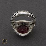 3 انگشتر یاقوت سرخ آفریقایی مردانه مرغوب دست ساز - کد 8953 - تصویر 3