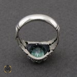 3 انگشتر توپاز سبز مردانه خوش رنگ - کد 8957 - تصویر 3