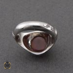 3 انگشتر عقیق یمن مردانه دست ساز - کد 8974 - تصویر 3