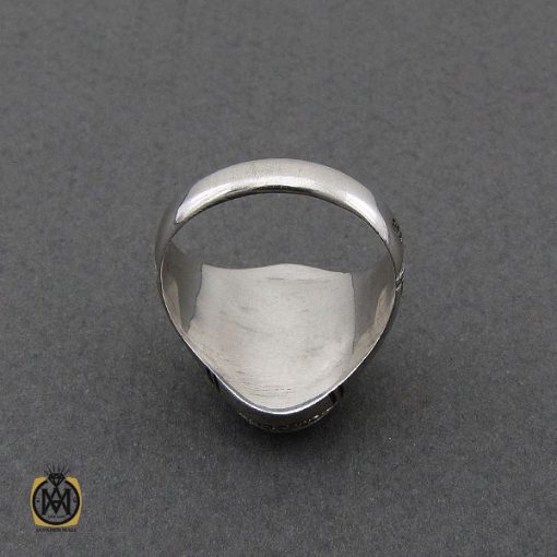 انگشتر عقیق یمن حرزدار مردانه دست ساز - کد 8981 - تصویر 3