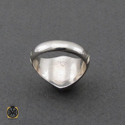 انگشتر عقیق یمن حرزدار مردانه دست ساز - کد 8982 - تصویر 3