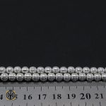 تسبیح نقره 101 دانه گرد شیار دار - کد 4134 - تصویر 3