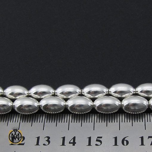 تسبیح نقره 33 دانه هلی ساده - کد 4138 - تصویر 3