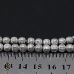 3 تسبیح  33 دانه گرد نقره شیار دار - کد 4147 - تصویر 3