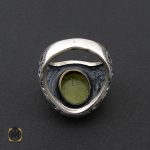 انگشتر عقیق زرد با حکاکی شرف الشمس مردانه – کد 8825 - تصویر 3